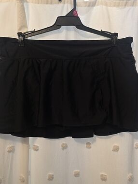 Kona Soul Black Skirted Swim Skort Size 2x